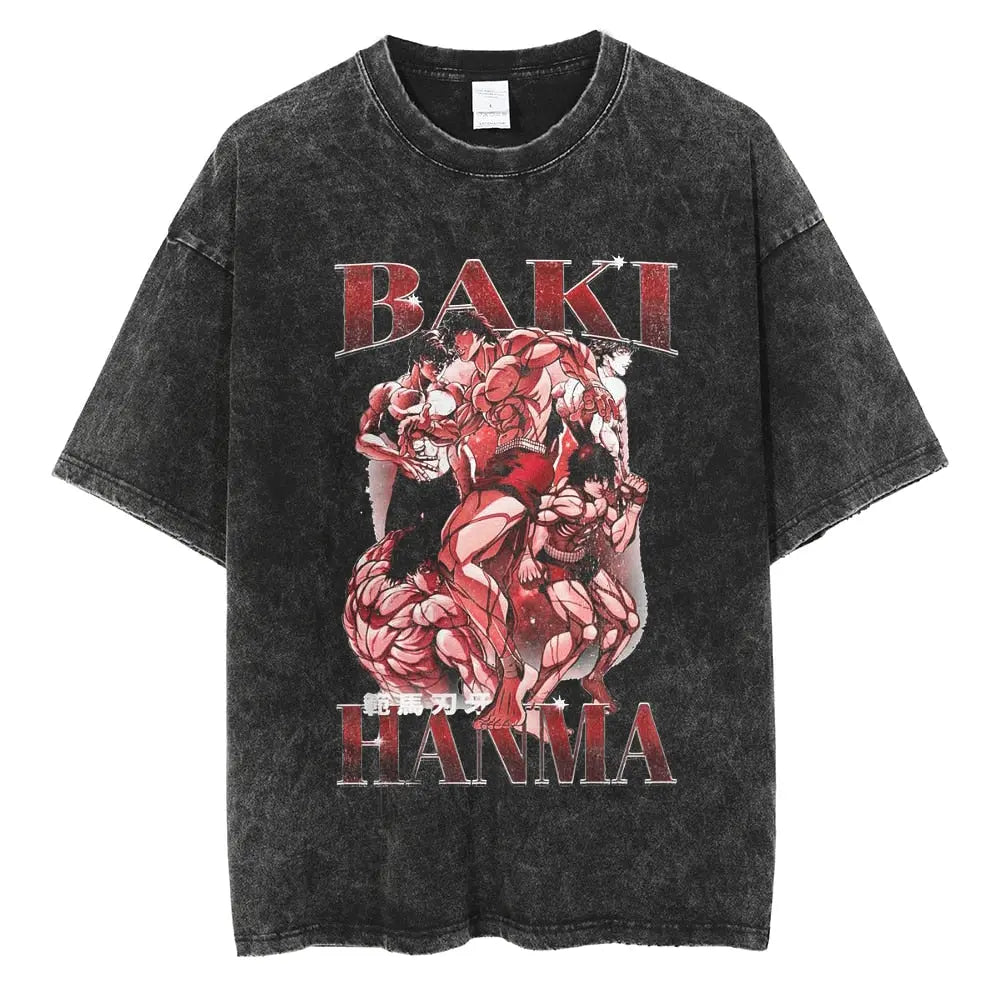 Baki-"Strength" Vintage Oversized T Shirt