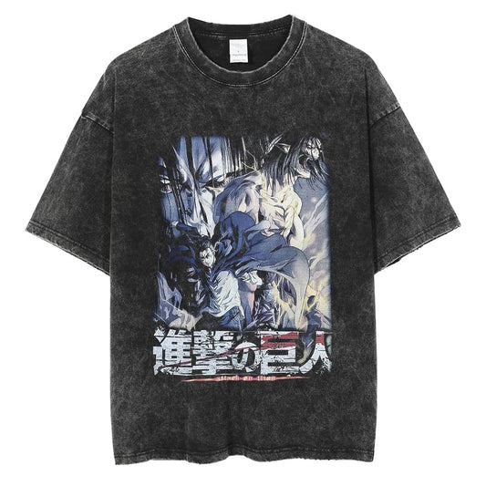 Attack on Titan Eren Jaeger Titan Clash Vintage T-Shirt