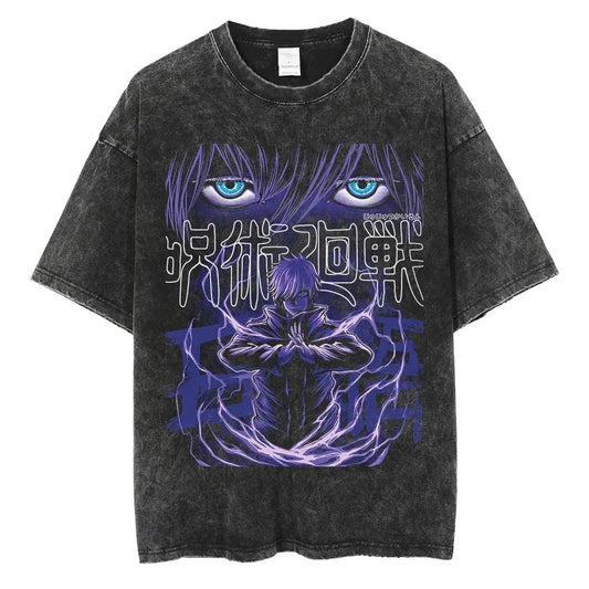 Jujutsu Kaisen Gojo Satoru Hollow Purple Vintage T-Shirt