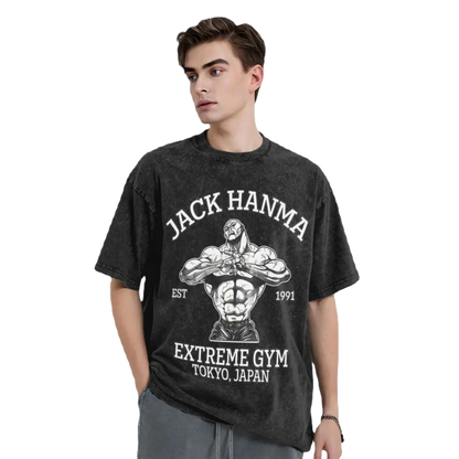 Anime Washed Vintage Tee - Jack Hanma