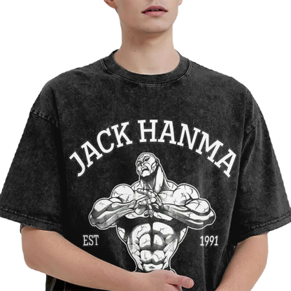 Anime Washed Vintage Tee - Jack Hanma