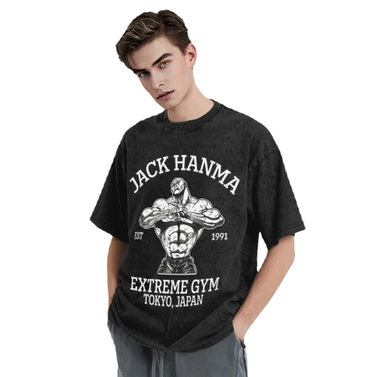 Anime Washed Vintage Tee - Jack Hanma
