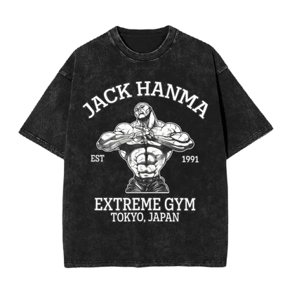 Anime Washed Vintage Tee - Jack Hanma
