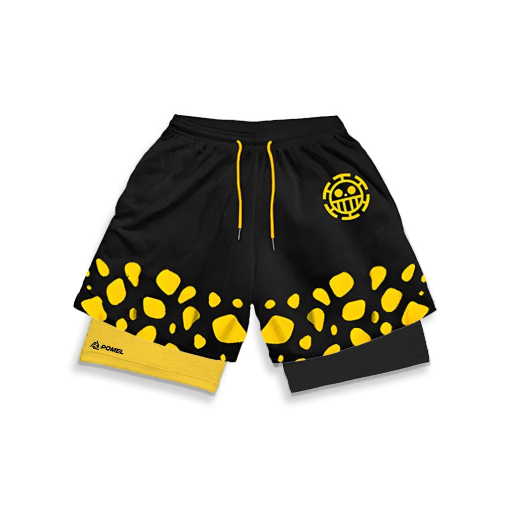 LAWFUL CUTTER BLACK CONTRAST PERFORMANCE SHORTS