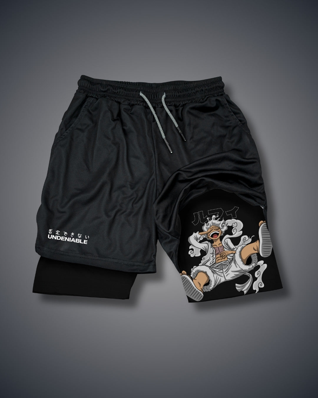 One Piece White Luffy Performance Shorts