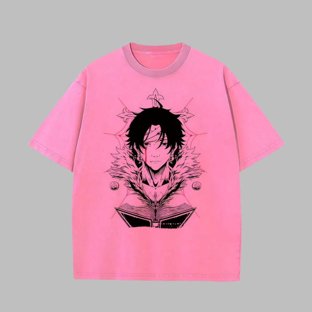 Xhunter Chrollo T-Shirt - Anime Washed Vintage