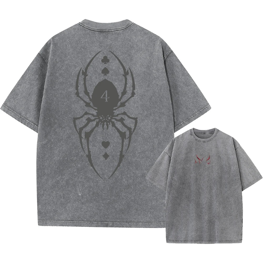 Xhunter Hisoka Phantom T-Shirt - Anime Washed Vintage