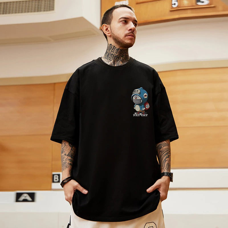 Oversized T-Shirt Oversized Premium Fat Cat Black