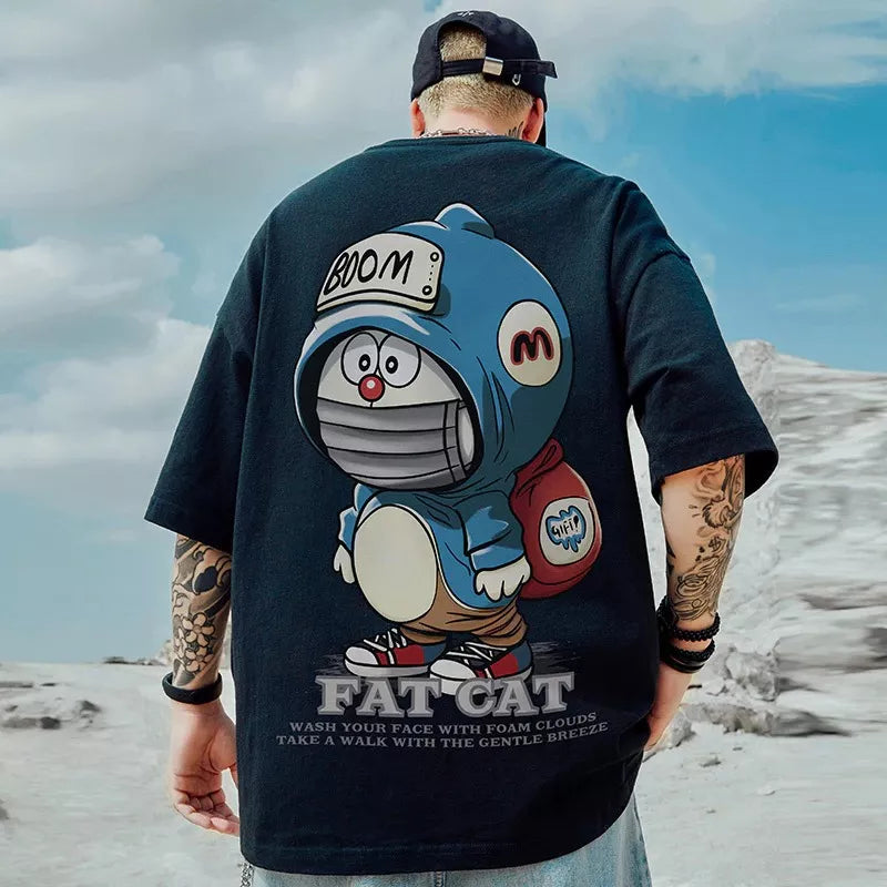 Oversized T-Shirt Oversized Premium Fat Cat Black