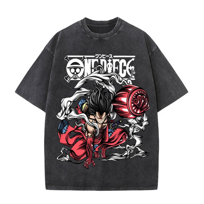 Anime Print Vintage T-Shirt