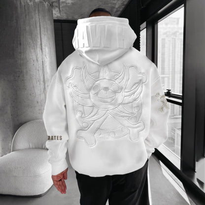 Oversized Anime Printed Hoodie