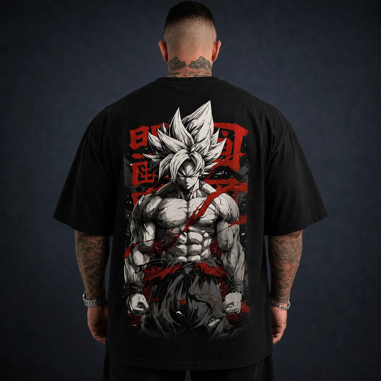 Oversized T-Shirt Oversized Streetwear Son Goku 01 Black