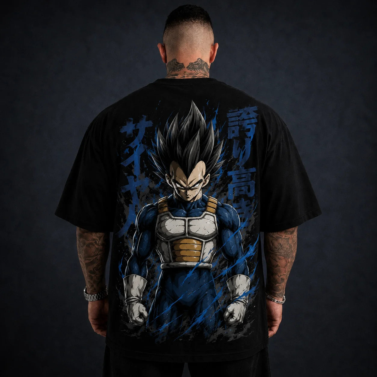 Oversized T-Shirt Oversized Premium Super Vegeta 02