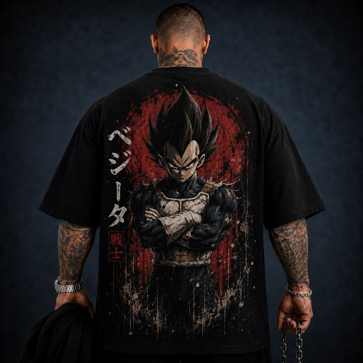 Oversized T-Shirt Oversized Premium Super Vegeta Phase 1