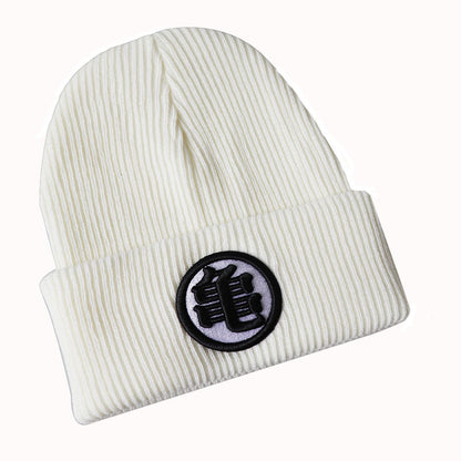 Unisex Anime Embroidered Knitted Beanie