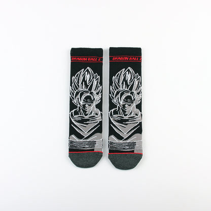 Unisex Anime Mid-tube Cotton Socks Cartoon Trendy Personality Cotton Socks