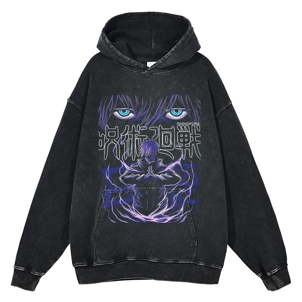 Gojo Satoru Vintage Hoodie V7