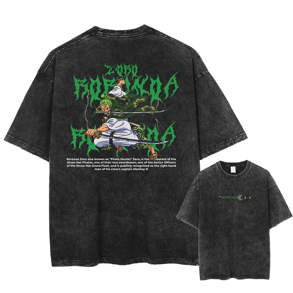 Roronoa Zoro "Three-Sword Style" Vintage T-shirt