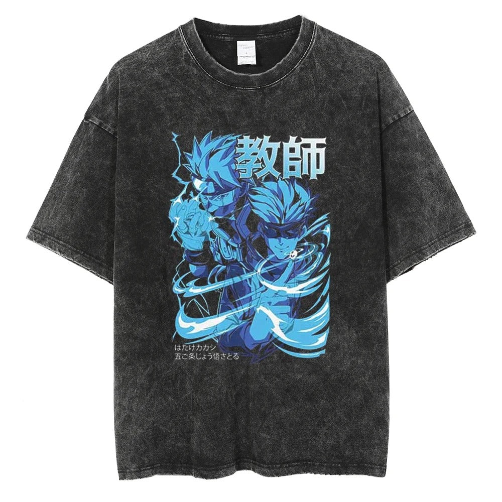 Gojo X Kakashi Vintage T-shirt