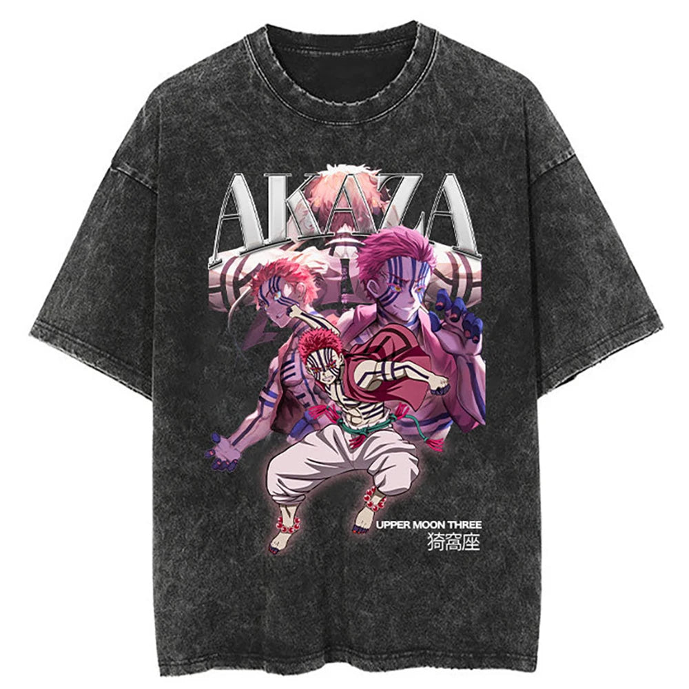 Akaza "Upper Moon Three" Vintage T-shirt