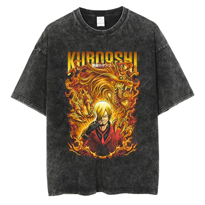 Sanji "Kuroashi" Vintage T-shirt