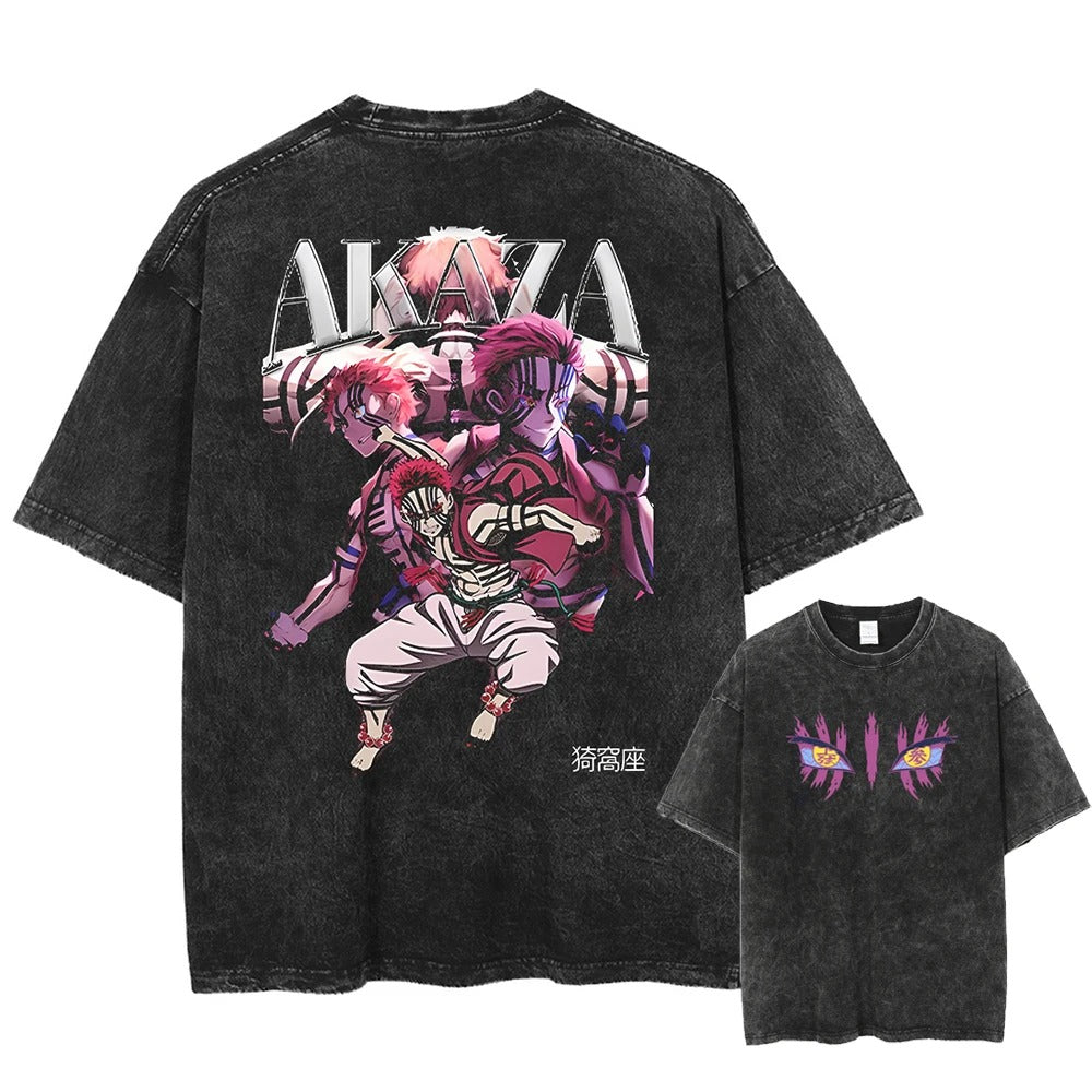 Akaza "Upper Moon Three" Vintage T-shirt